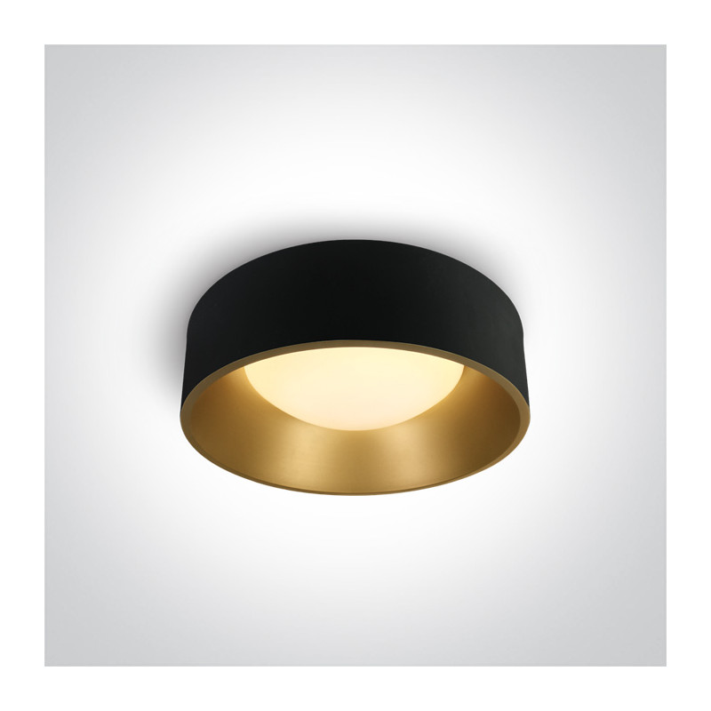 67452/B/W czarny plafon LED 3000K 30W  zasilacz 500mA w zestawie