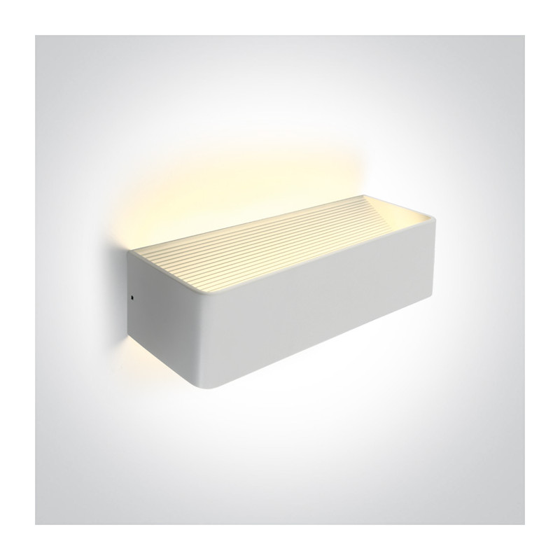 67466C/W/W biała lampa ścienna LED 3000K 12W  zasilacz 300mA w zestawie