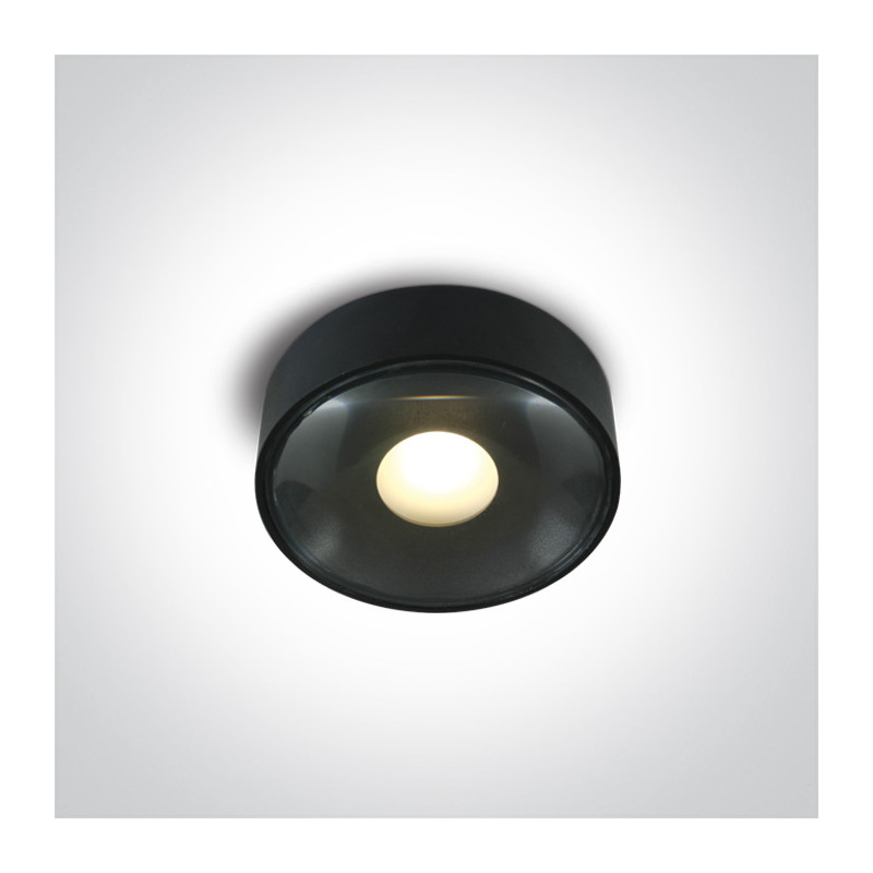 67484/B/W zewnętrzna czarna oprawa sufitowa AC SMD LED 3000K IP65 6W