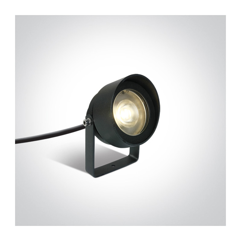 67488B/AN/W reflektorek ogrodowy w kolorze antracyt COB LED 3000K IP65 11W 230V zasilacz 250mA i kotwa montażowa w  zestawie 