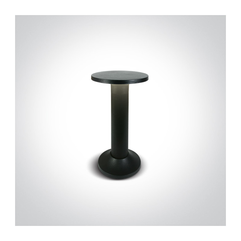 67490/B/W  czarny słupek ogrodowy LED 3000K IP54 30cm 6,5W 230V  zasilacz 300mA w zestawie 