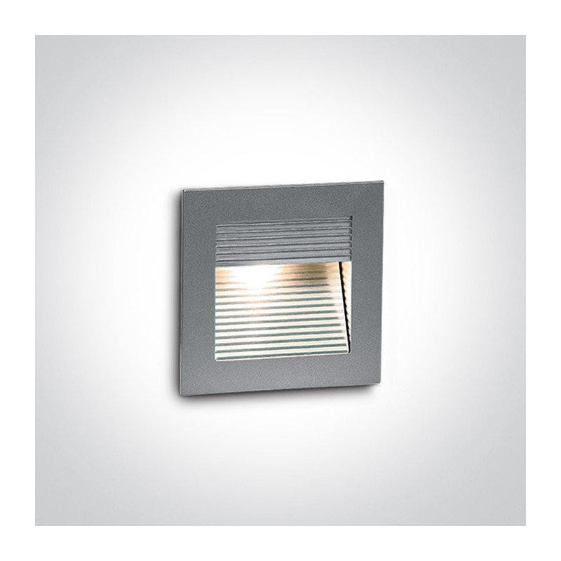 68005/G/D szary wpust ścienny LED 6000K 1W  wymagany zasilacz 350mA