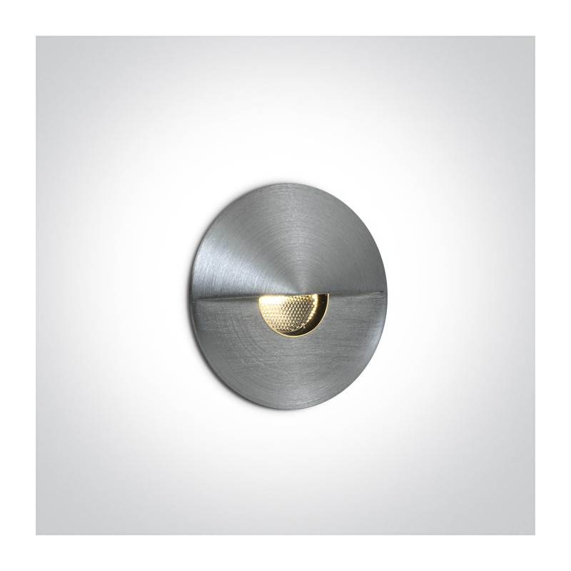 68070/AL/W aluminiowy wpust ścienny LED 3000K dark light 1W 350mA IP65 wymagany zasilacz 350mA