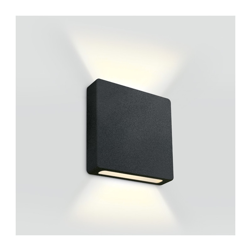 68074B/B/W czarny wpust ścienny LED 3000K 2W 700mA IP65 wymagany zasilacz 700mA 