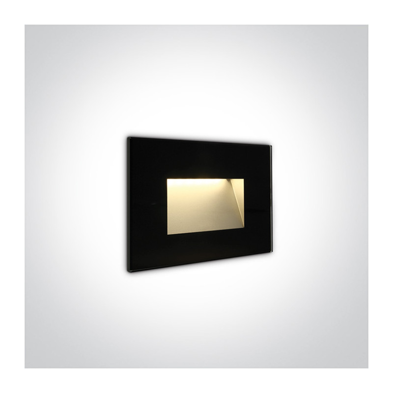 68076/B/W szklany wpust ścienny  SMD LED 3000K 4W IP65 AC LED