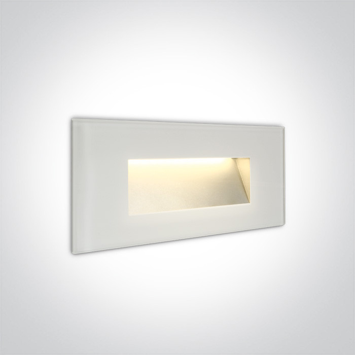 68076A/W/W szklany wpust ścienny LED 3000K 5W IP65 AC LED  