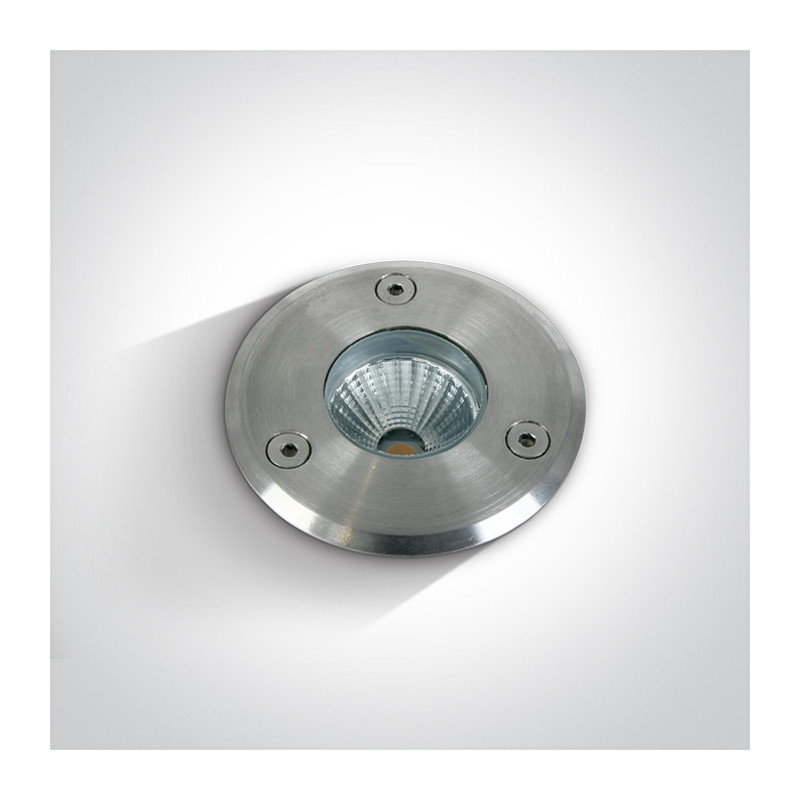 69012/W wpust ze stali nierdzewnej COB LED 3000K 3W IK10 IP67 nieściemnialny zasilacz LED w zestawie