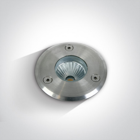 69012/W wpust ze stali nierdzewnej COB LED 3000K 3W IK10 IP67 nieściemnialny zasilacz LED w zestawie