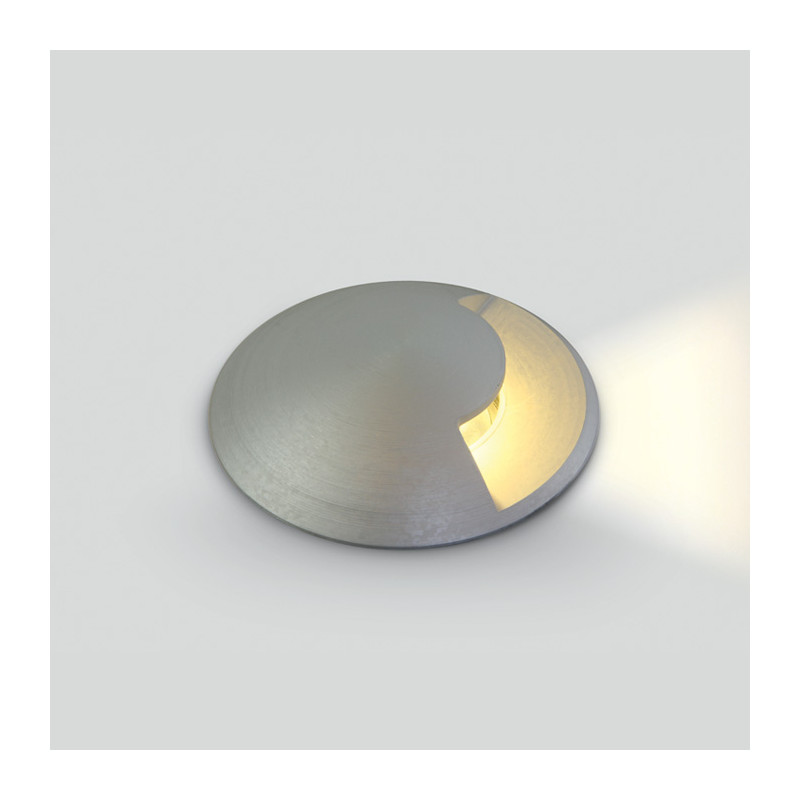 69016B/W aluminiowy wpust COB LED 3000K 3W IK10 IP67 nieściemnialny zasilacz LED w zestawie 