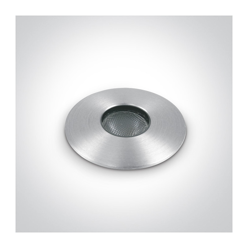 69042/AL/W aluminiowy wpust COB LED 3000K 1W IP67  wymagany zasilacz 350mA