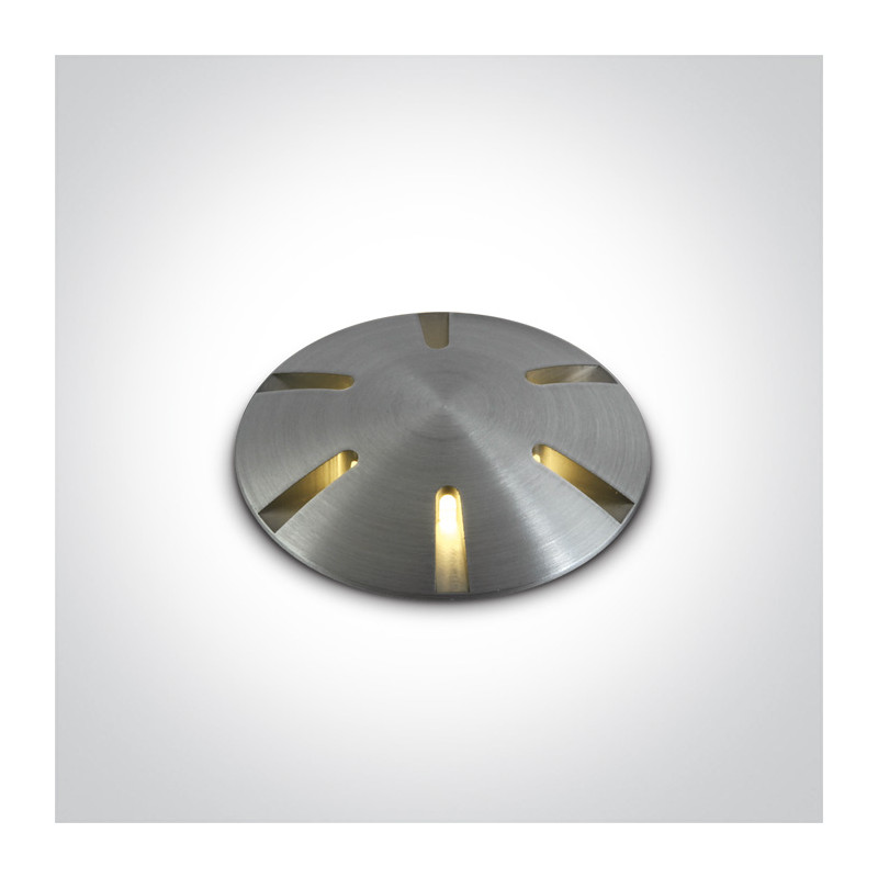 69044/AL/W aluminiowy wpust COB LED 3000K 1W IP67  wymagany zasilacz 350mA