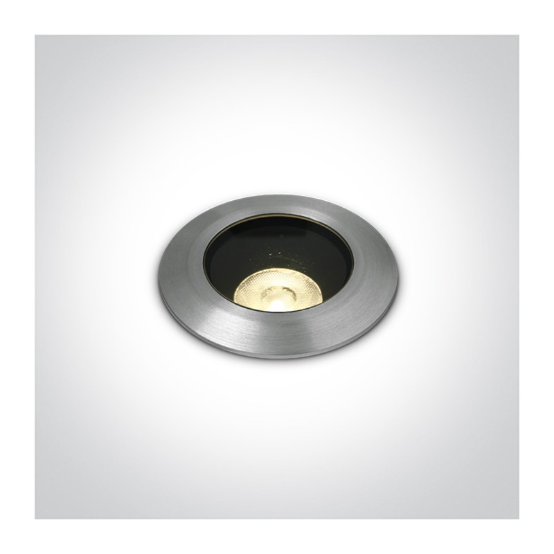 69056B/W aluminiowy wpust COB LED 3000K 7W LED IP67 wymagany zasilacz 24V