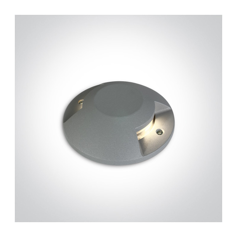 69058B/G/W szary zewnętrzny wpust COB LED 3000K IP67 2X6W 100-240V nieściemnialny zasilacz LED w zestawie 