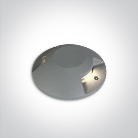 69058B/G/W szary zewnętrzny wpust COB LED 3000K IP67 2X6W 100-240V nieściemnialny zasilacz LED w zestawie 