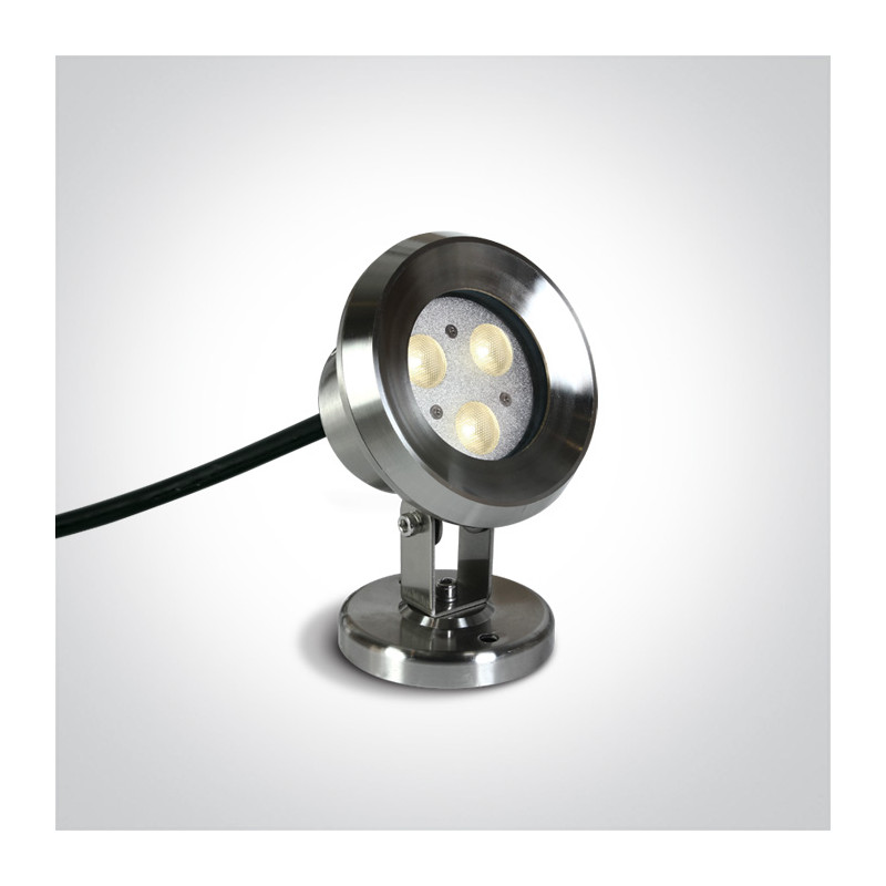 69064A/C lampa ogrodowa ze stali nierdzewnej LED 4000K IP68 3x1W 24V wymagany zasilacz 24V