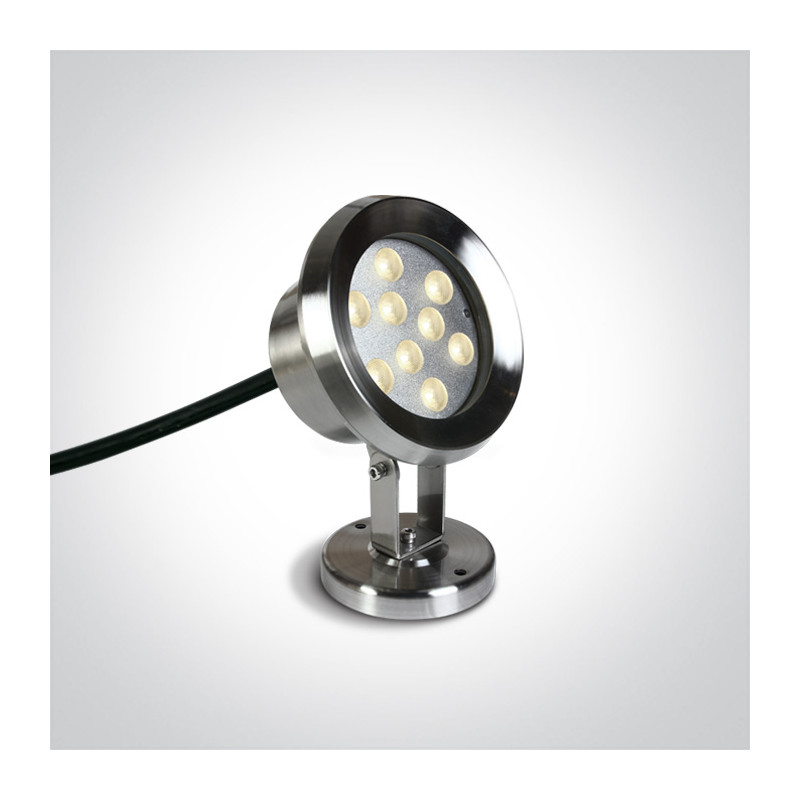 69064C/C lampa ogrodowa ze stali nierdzewnej LED 4000K IP68 9x1W 24V wymagany zasilacz 24V