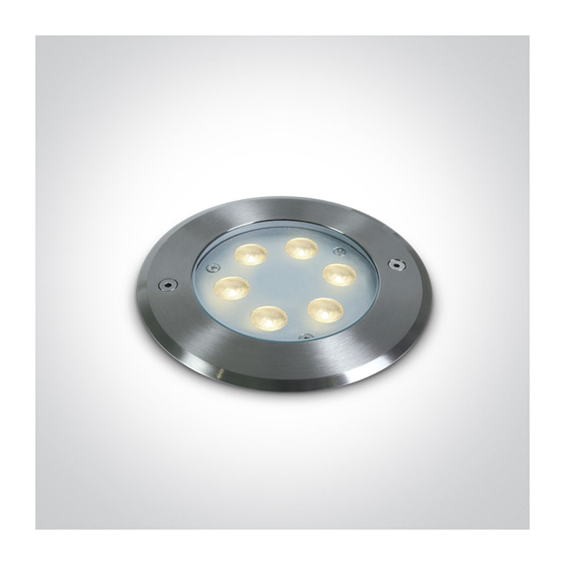 69066B/C zewnętrzny wpust ze stali nierdzewnej LED 4000K IP68 6x1W 24V wymagany zasilacz 24V