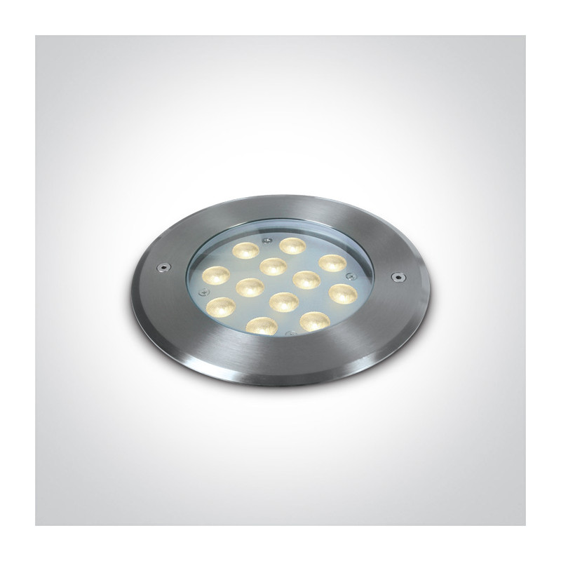 69066D/C zewnętrzny wpust ze stali nierdzewnej LED 4000K IP68 12x1W 24V wymagany zasilacz 24V