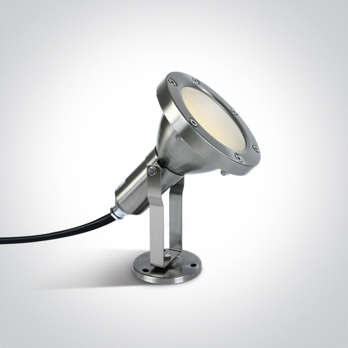 7010A lampa ogrodowa ze stali nierdz 80W E27 PAR38 IP65 kolec w zestawie  