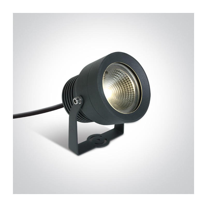 7047/AN/W lampa ogrodowa w kolorze antracyt LED 3000K 20W IP65 kolec i nieściemnialny zasilacz LED w zestawie  